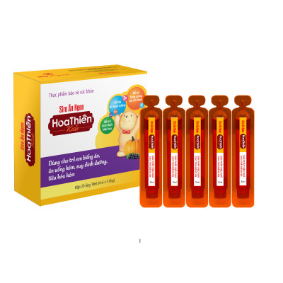 Siro Ăn Ngon Hoa Thiên SẮC NGỌC KHANG vỉ 20 ống x 20ml giúp hổ trợ kích thích hệ tiêu hóa & ăn ngon miệng