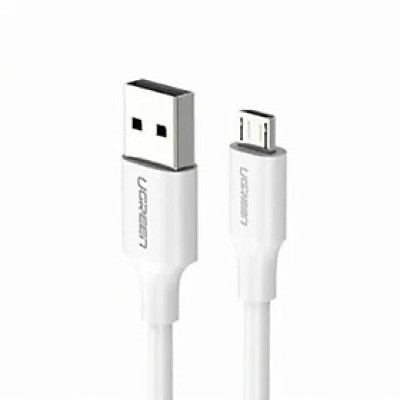 Ugreen UG60139US289TK 0.25M màu Trắng Cáp sạc truyền dữ liệu USB 2.0 sang MICRO USB hỗ trợ sạc nhanh - HÀNG CHÍNH HÃNG