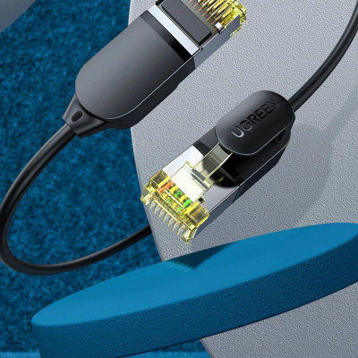 Ugreen UG80415NW149TK 1M 10Gbps màu đen cáp mạng CAT7 siêu mỏng nhỏ 0.38mm - HÀNG CHÍNH HÃNG