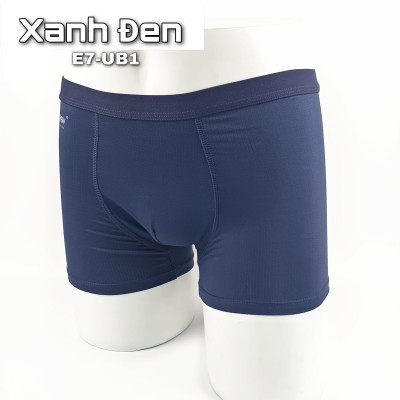 Quần lót nam Boxer co giãn 4 chiều, lưng thun nhỏ, công nghệ thoáng khí - màu Xanh đen