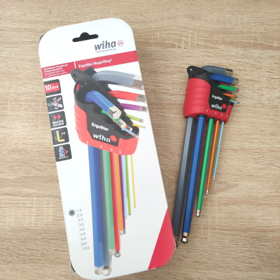 Bộ lục giác đầu bi màu Wiha 43850