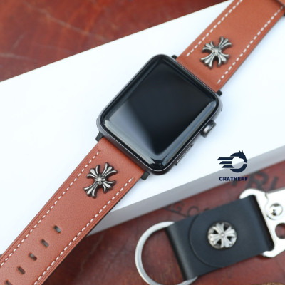 Dây da cho đồng hồ AW Da Bò Pullup - Rivet độc lạ phong cách Khóa Thép 316L Dành cho các đời AW- Hàng Chính Hãng