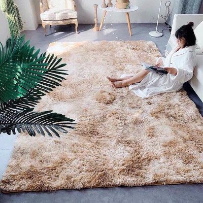 Thảm lông loang 1m6*2m cao cấp kèm Thảm chân cùng màu
