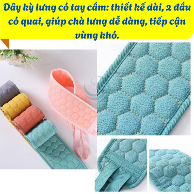 Bộ Găng Tẩy Da Chết + Dây Kỳ Lưng + Bông Tắm Bộ Chăm Sóc Da Body Chuyên Sâu Combo Tắm Sạch - Da Mịn 3 Trong 1