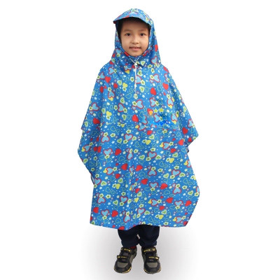 Áo mưa bít trẻ em từ 1 - 4 tuổi , vải dù chống thấm , họa tiết hoạt hình cute , kèm túi đựng xinh xắn , giao màu ngẫu nhiên