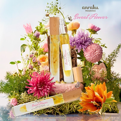 Tinh Dầu Thơm ANRAKU 10ml có hoa khô Nhẹ Nhàng, Thanh Lịch, Tinh Tế Dạng Xịt – An Lạc
