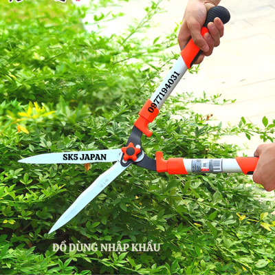 Kéo cắt cỏ kéo xén hàng rào,kéo tỉa cành trên cao Japan dài 95cm- Thiết kế tăng giảm thông minh