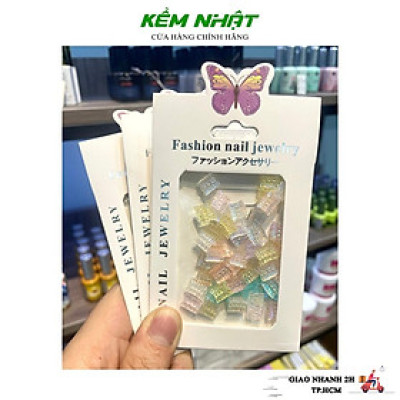 Set charm đính móng nơ thạch