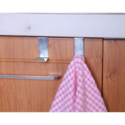 SET 2 Móc Inox, Treo Đồ Đa Năng Hình Chữ Z Chắc Chắn, Móc Gài Sau Cánh Tủ Bếp, Đa Năng Tiện Dụng Trong Không Gian Bếp. TakyHome 2016set2