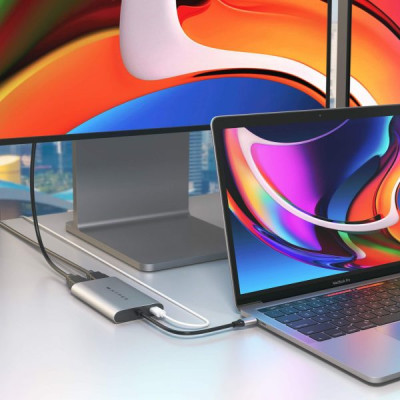 CỔNG CHUYỂN HYPERDRIVE DUAL 4K HDMI (2 MÀN HÌNH) USB-C HUB FOR MACBOOK M1 HDM1 - HÀNG CHÍNH HÃNG