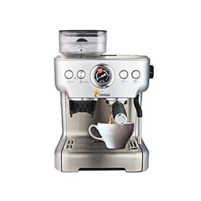 Máy pha cà phê Tahawa TS6213 - Máy pha cafe đa chức năng: Espresso, Cappuccino. Áp suất bơm: 20 bar - Công suất: 2650W - 3050W. Có vòi đánh sữa - Bảo hành chính hàng 12 tháng. Hàng nhập khẩu chính hãng
