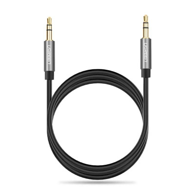 Ugreen UG10734AV119TK 1.5M màu Đen Cáp âm thanh 2 đầu 3.5mm dương dây tròn TPE cao cấp - HÀNG CHÍNH HÃNG