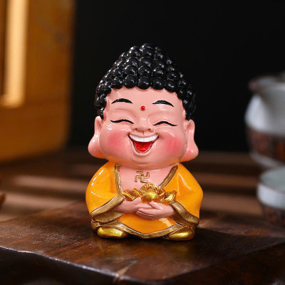 Bộ 5 Tượng Thần Tài "Phúc - Lộc - Thọ -Tài - Hỷ" Mini Trang Trí Sen Đá, Nhà, Sân Vườn