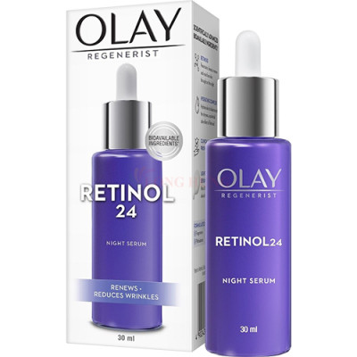 Tinh chất trẻ hóa da ban đêm Olay Regenerist Retinol 24 Night Serum (30ml) - Hàng chính hãng