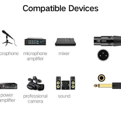 Ugreen UG20717AV131TK 1M màu Đen Cáp âm thanh 6.5mm sang cannon âm - HÀNG CHÍNH HÃNG
