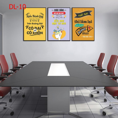 Tranh gỗ MDF treo tường, tranh treo tường, tranh động lực, tranh slogan, tranh trang trí văn phòng