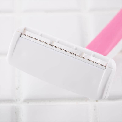 Set 03 chiếc dao cạo mặt Kai Pretty, lưỡi bằng thép không gỉ tráng mạ phủ 2 lớp titanium sắc bén và bền bỉ - nội địa Nhật Bản