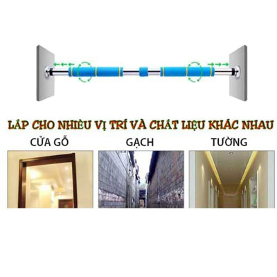 Combo xà đơn treo tường DNS (KT 60-110cm) + Kìm bóp tay điều chỉnh lực