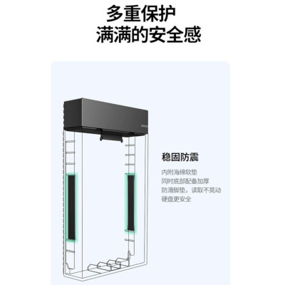 Ugreen UG70337CM472TK hỗ trợ tối đa 20TB chuẩn cắm EU 5Gbps Màu Đen Hộp đựng ổ cứng 3.5 2.5 chuẩn Sata kèm nguồn 12V2A chân tròn - HÀNG CHÍNH HÃNG