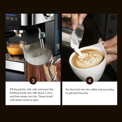 Máy pha cà phê Espresso phiên bản cao cấp thương hiệu BioloMix CM6863 - HÀNG NHẬP KHẨU