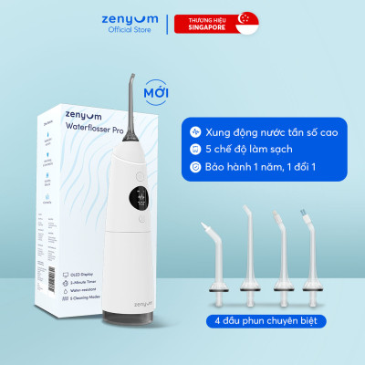 Máy Tăm Nước Zenyum Pro - Màu Đen/Trắng/Hồng
