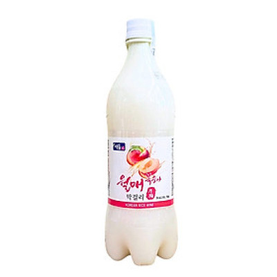 Rượu Gạo Walmae Makgeolli Seoul Jangsoo Vị Đào 4% 750ML