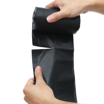 Túi đựng rác gia đình , Bao đựng rác văn phòng 1kg 3 cuộn màu đen