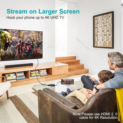 Hub Choetech HUB-H04 chuyển đổi từ Type C sang HDMI (âm) (Hàng chính hãng)