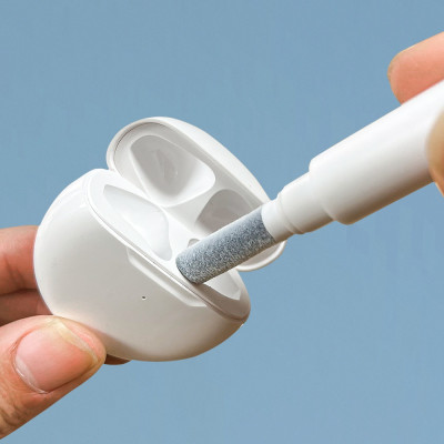 Bút Vệ Sinh Tai Nghe Bluetooth 3 Trong 1 Cao Cấp MIFAN - Làm sạch bụi bẩn trong hộp đựng, loa, cổng sạc, điện thoại - Hàng Nhập Khẩu