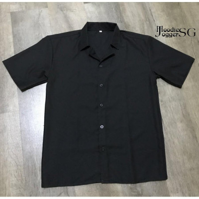 (Size đến 120Kg)Sơ mi tay ngắn cổ vest nam nữ chất lụa mát không nhăn