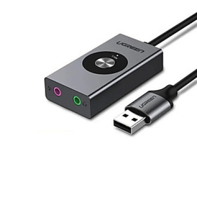 Bộ chuyển USB âm thanh 7.1 hỗ trợ Loa + Mic 1M Ugreen 50711 CM190 Hàng chính hãng