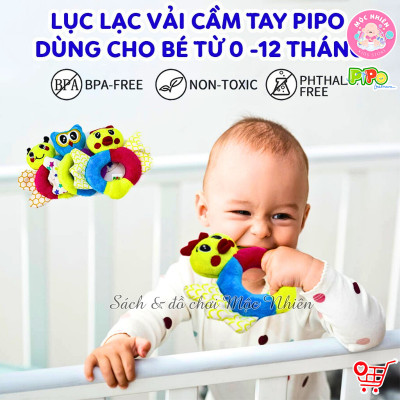 Lục Lạc Vải Cầm Tay Có Bóp Chút Chít - Đồ Chơi Cho Trẻ Sơ Sinh - Pipo Vietnam