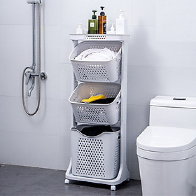 Kệ đựng đồ đa năng 3 tầng có bánh xe dễ dàng di chuyển