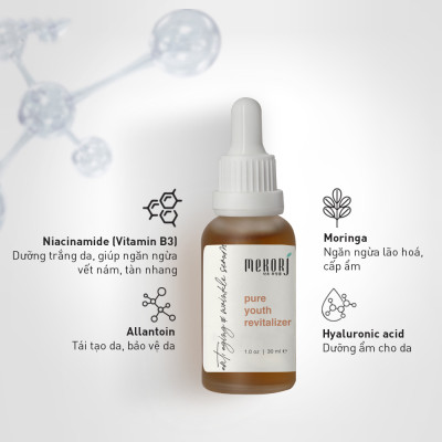 Tinh Chất Trẻ Hoá và Làm Mờ Nếp Nhăn Mekorj Dành Cho Nữ - Pure Youth Revitalizer (30ml)