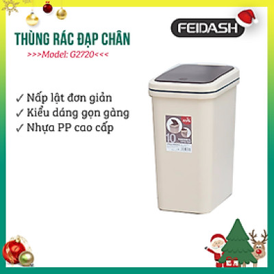 Thùng Rác Hộ Gia Đình , Thùng Rác Nhà Bếp Phòng Tắm Nhà Vệ Sinh Phòng Ngủ Có Thể Bấm Tay Đơn Giản Phong Cách Nhật Bản Nhãn Hiệu FEIDASH G2710/G2720
