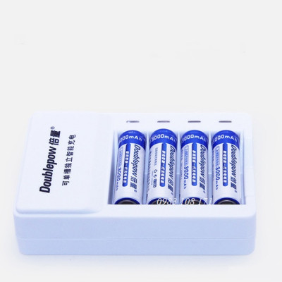 Bộ sạc tự ngắt K11 tặng kèm hộp 4 PIN SẠC AA 3000mAh
