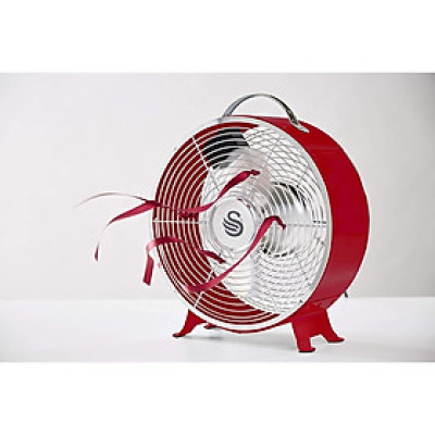 Quạt để bàn Swan Retro SFA12630RN 25W màu đỏ Hàng chính hãng