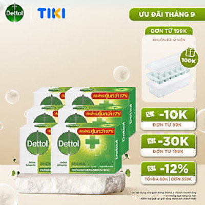 Combo 6 xà phòng Dettol kháng khuẩn 100g