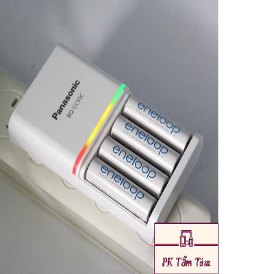 Bộ sạc nhanh thông minh Panasonic CC55C Smart & Quick Charger + 4 pin AA Eneloop 1900mAh