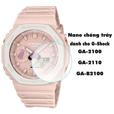 Cường lực dẻo Nano bảo vệ kính đồng hồ Gờ Shock GA-100, GA-110, GA-120, GA-2100, GA-2110, GA-B2100, DW-6900 - Hàng Chính Hãng