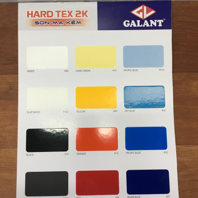 Sơn sắt mạ kẽm không cần lót Galant Hard Tex 2K Board Black F488 1L/bộ