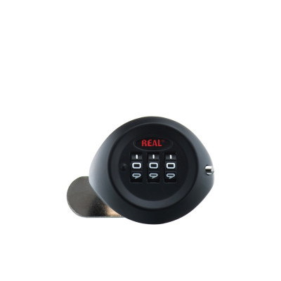 Khóa tủ mật mã cho tủ dày dưới 15mm 3 số không chìa 22mm Reallocks RL9047-07 Keyless