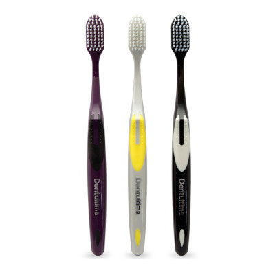 Bàn Chải Đánh Răng Độ Cứng Thông Thường Cán Nhựa Màu Xám Dentultima JR-TL-M (1 Cây)