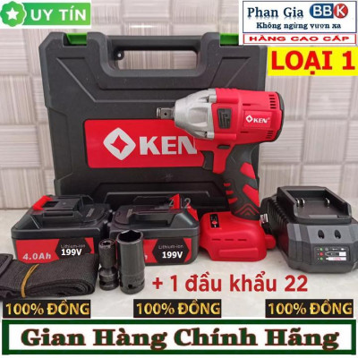 Máy Siết Bulong 199V Đầu 2 Trong 1, Máy Bắn Bulong Không Chổi Than Khoan Tường Bắn Vít Mở Ốc Xe Pin Khỏe