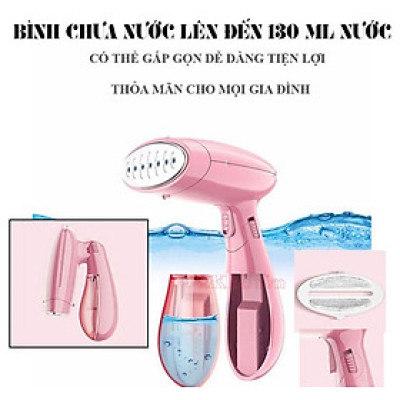 BÀN LÀ HƠI NƯỚC CẦM TAY 1500W ỦI PHẲNG MỌI LOẠI VẢI - HÀNG CHÍNH HÃNG
