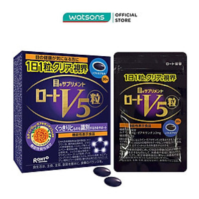Thực Phẩm Bảo Vệ Sức Khỏe Rohto V5 Bổ Mắt 12.57g 30 Viên