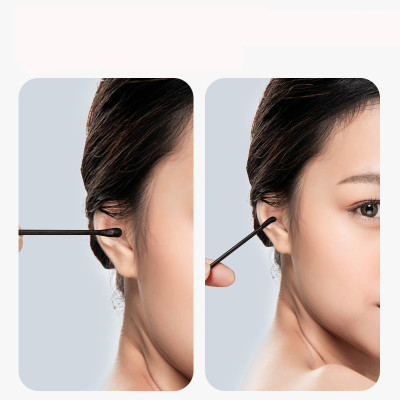 Dụng cụ trang điểm làm đẹp - Set hộp 200c tăm bông ngoáy tai lớn cao cấp với 2 đầu tăm thiết kế hình dáng khác nhau làm sạch sâu bên trong , an toàn và tiện lợi