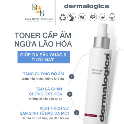 Dung dịch thêm ẩm ANTIOXIDANT HYDRAMIST của Dermalogica - Dolly Beauty