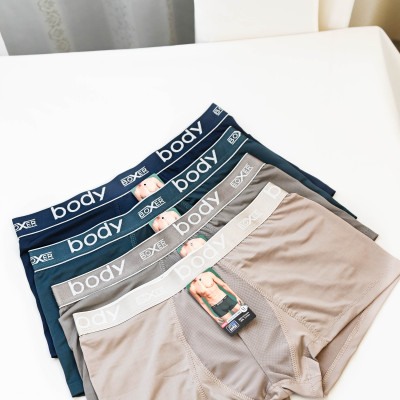 Quần Boxer (lót đùi ) nam Body thun lanh phối lưới