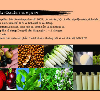 SỮA TẮM SÁNG DA THIÊN NHIÊN MẸ KEN 500ML Mẫu  Mới - Sữa tắm dưỡng ẩm, sáng da, chống lão hóa, giảm thâm da